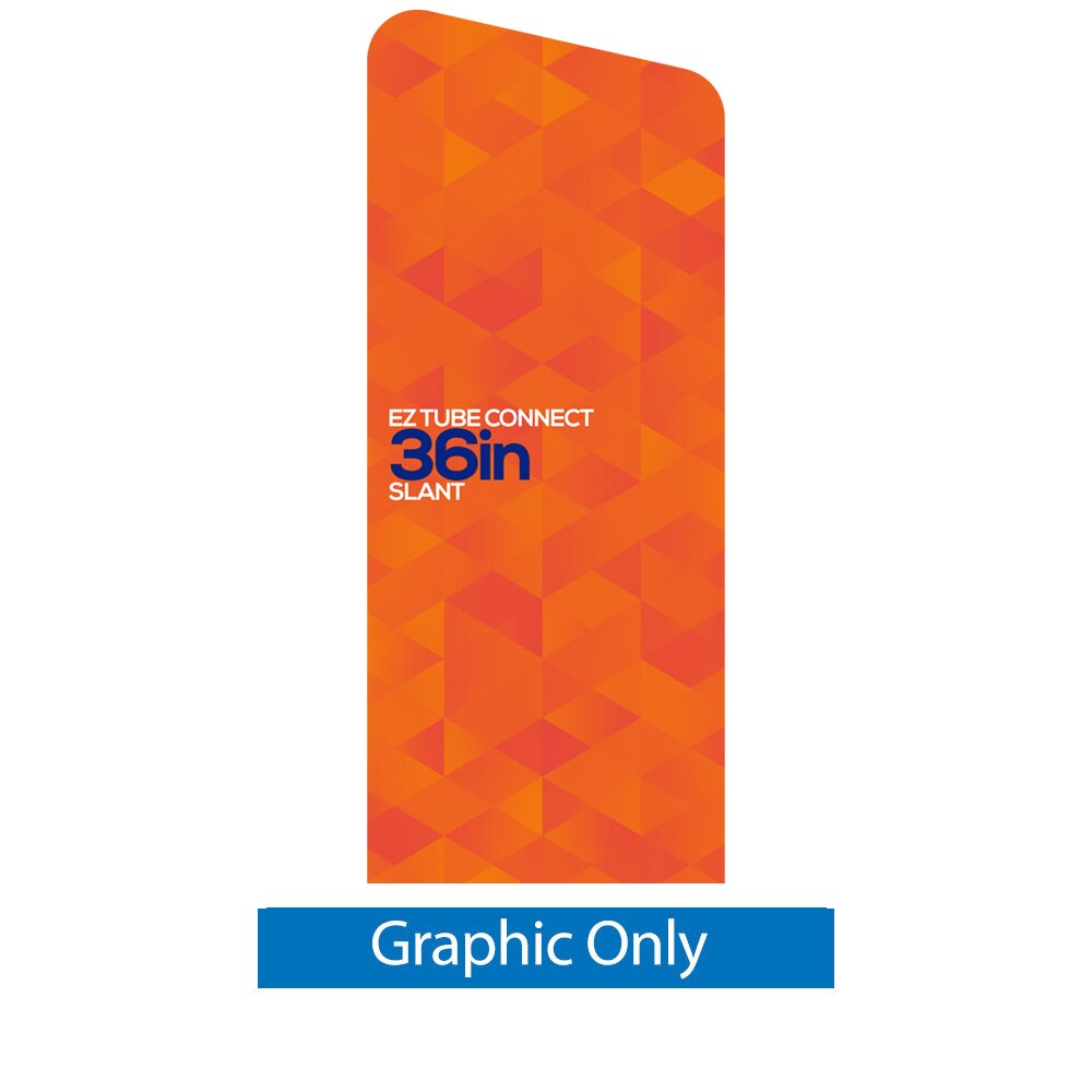 3 ft. EZ Tube® Connect Slanted Top Left — Double Sided Graphic Only